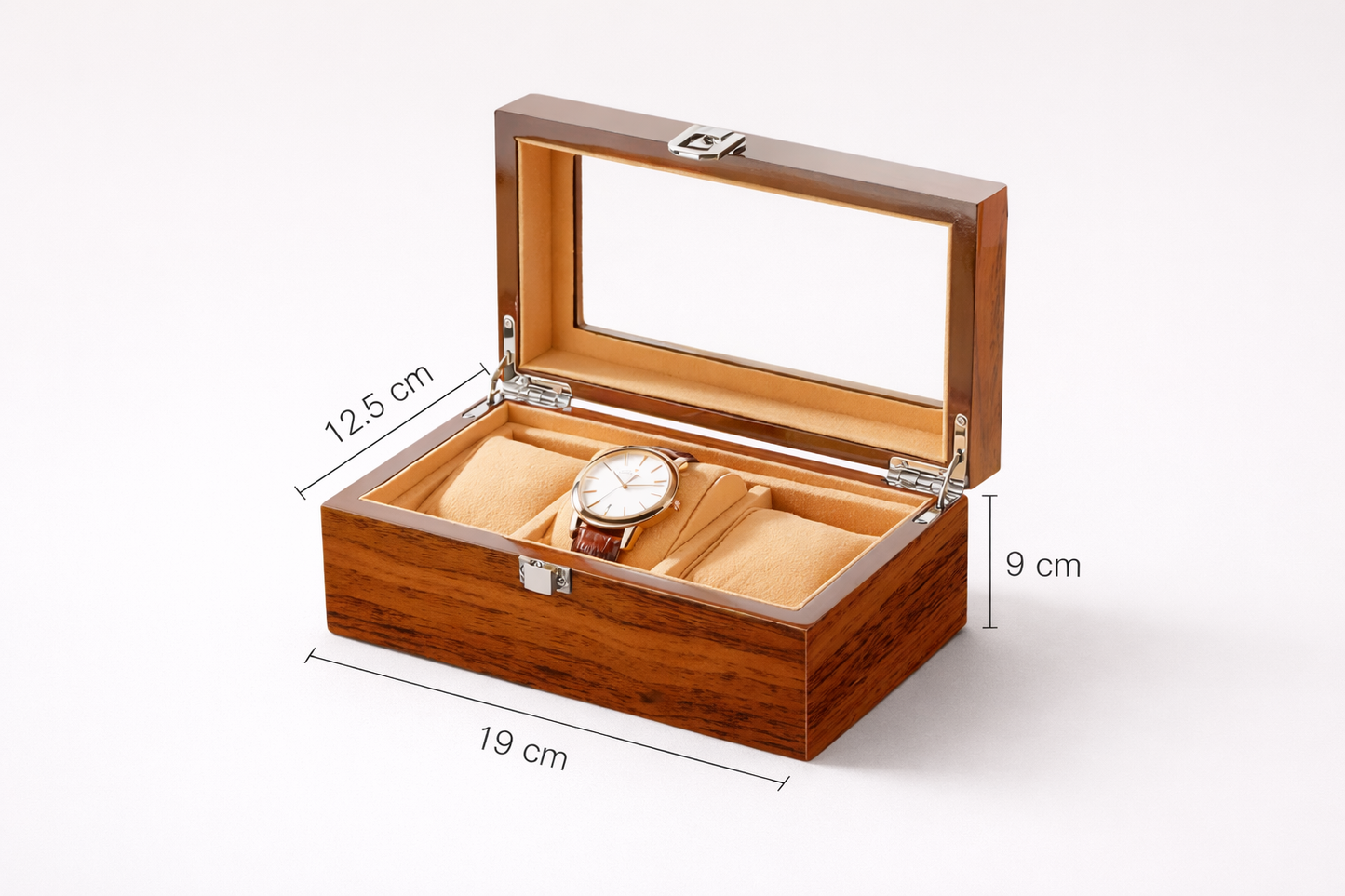 Boîte à Montre Luxueuse 3 Emplacements