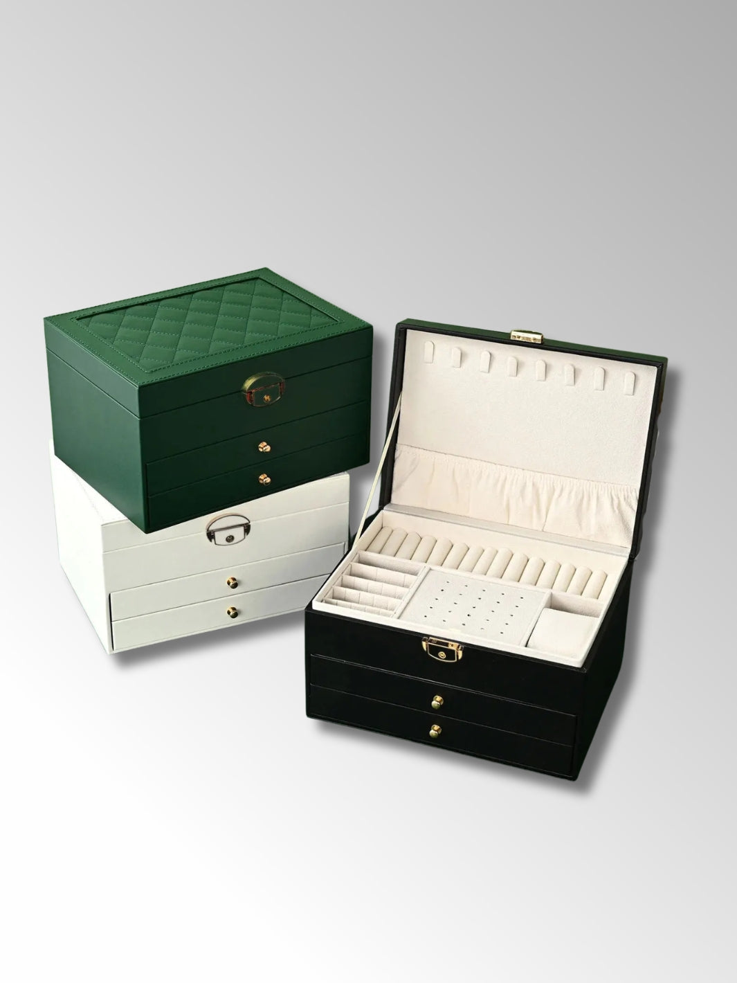Coffret à Bijoux en Cuir