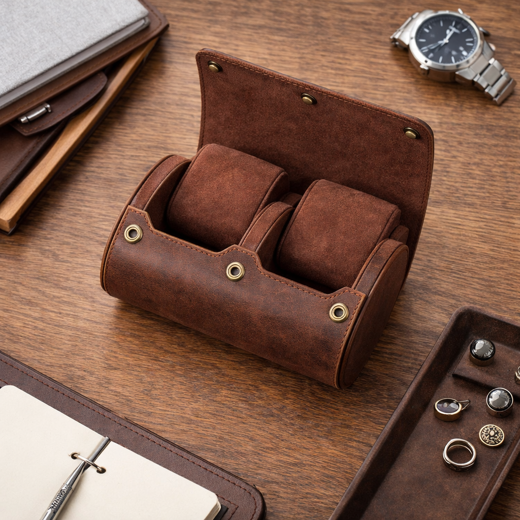 Boite a Montre de Voyage 2 Emplacements
