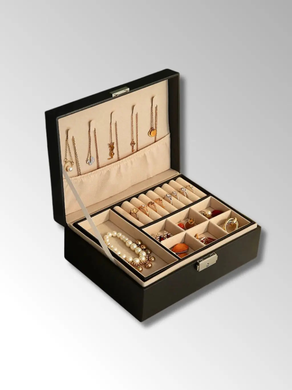 Coffret à Bijoux Élégant avec Compartiments
