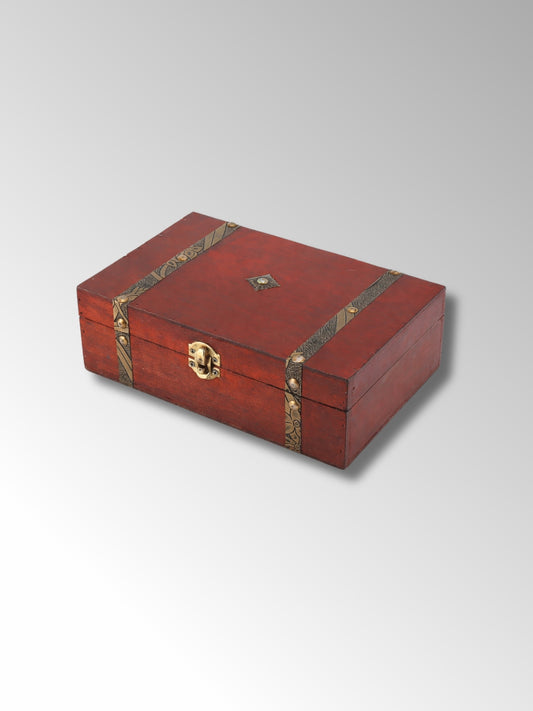 Coffret à Bijoux Rétro en Bois