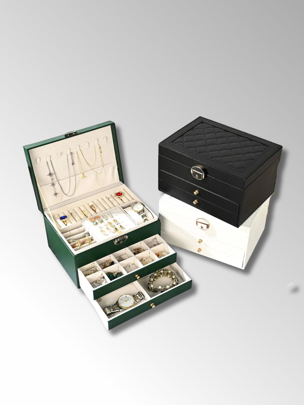 Coffret à Bijoux en Cuir