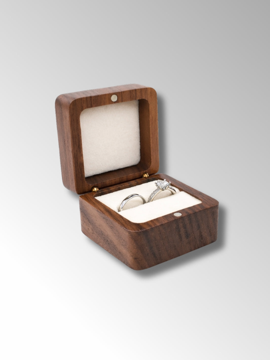 Boîte à Bague en Bois Travaillé