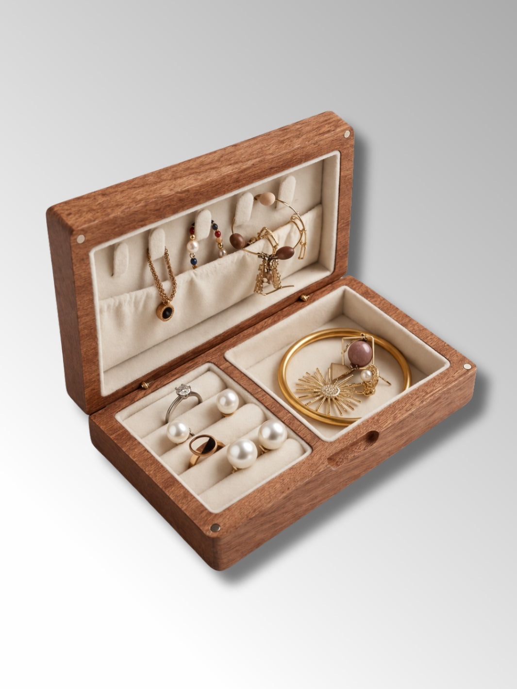 Boîte à Bijoux Voyage en Bois