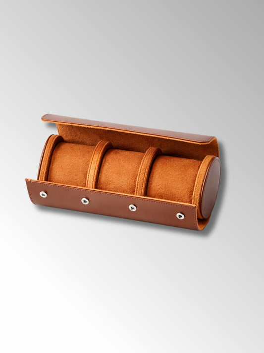 Etui à Montre en Cuir 3 Emplacements