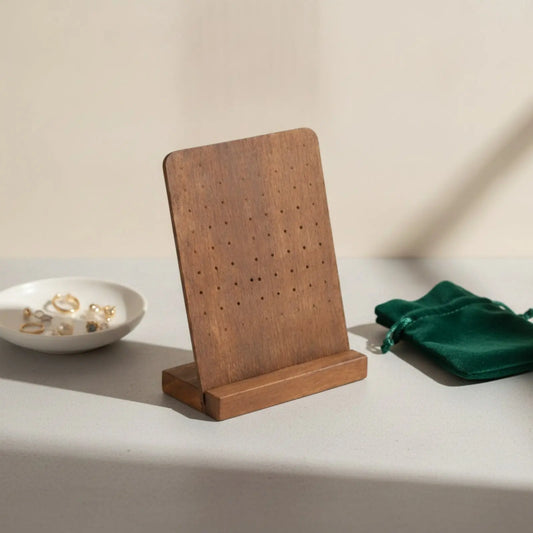 Présentoir à Boucles d'Oreilles en Bois