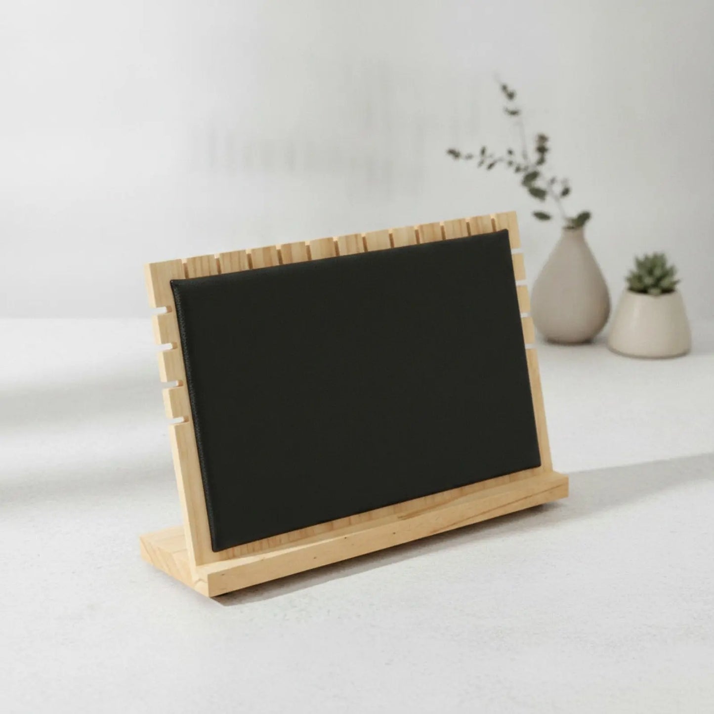 Présentoir à Colliers en Bois avec Support Horizontal