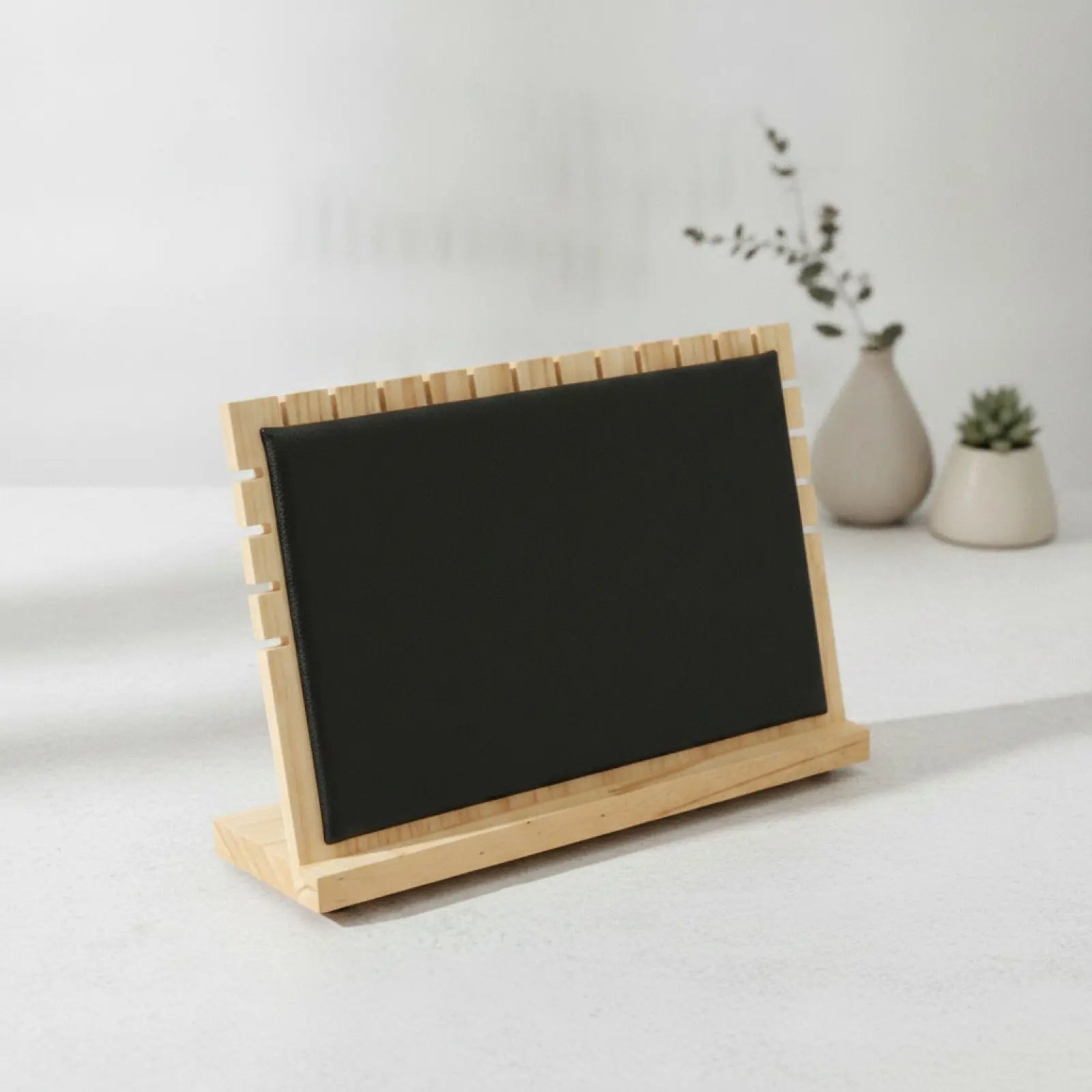 Présentoir à Colliers en Bois avec Support Horizontal