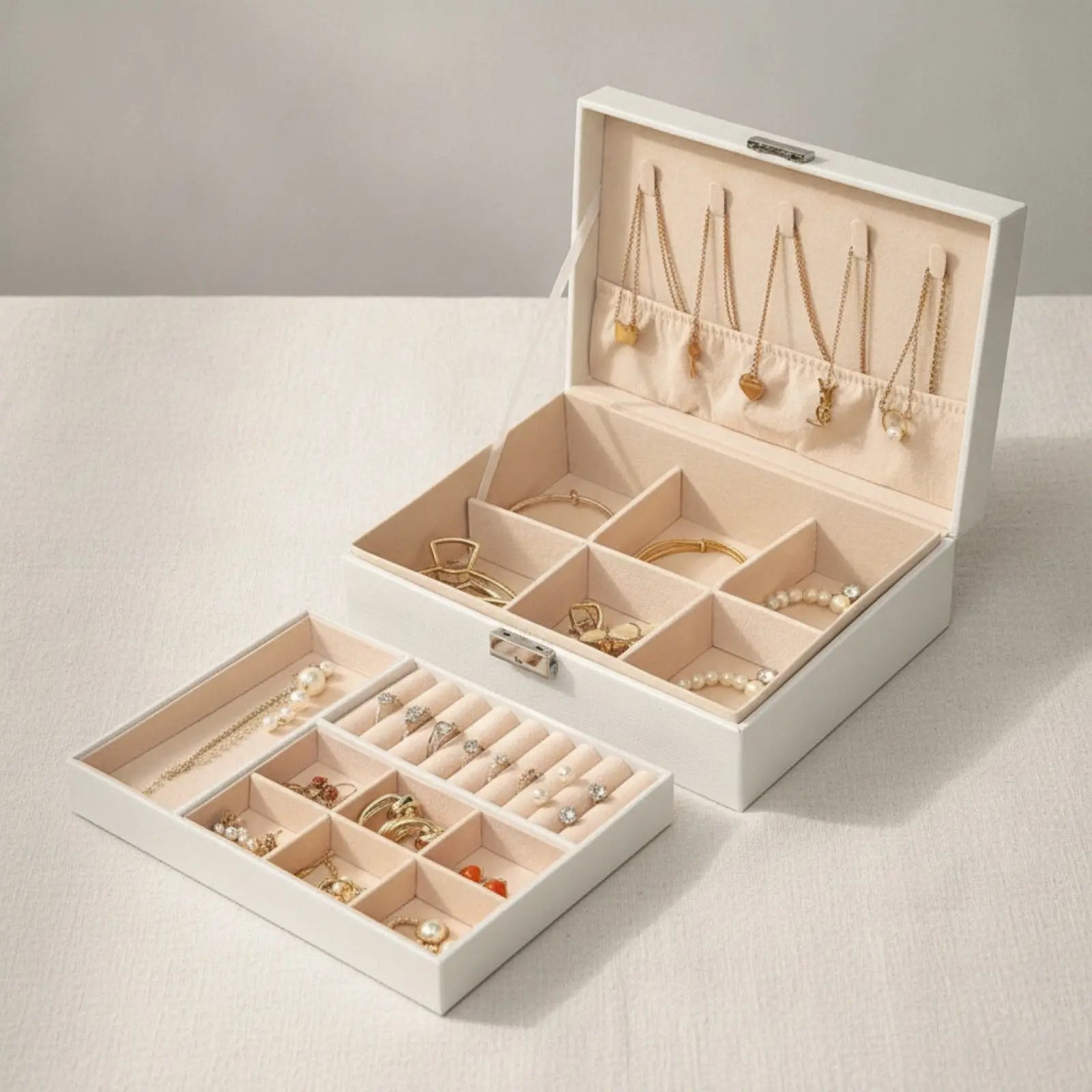 Coffret à Bijoux Élégant avec Compartiments