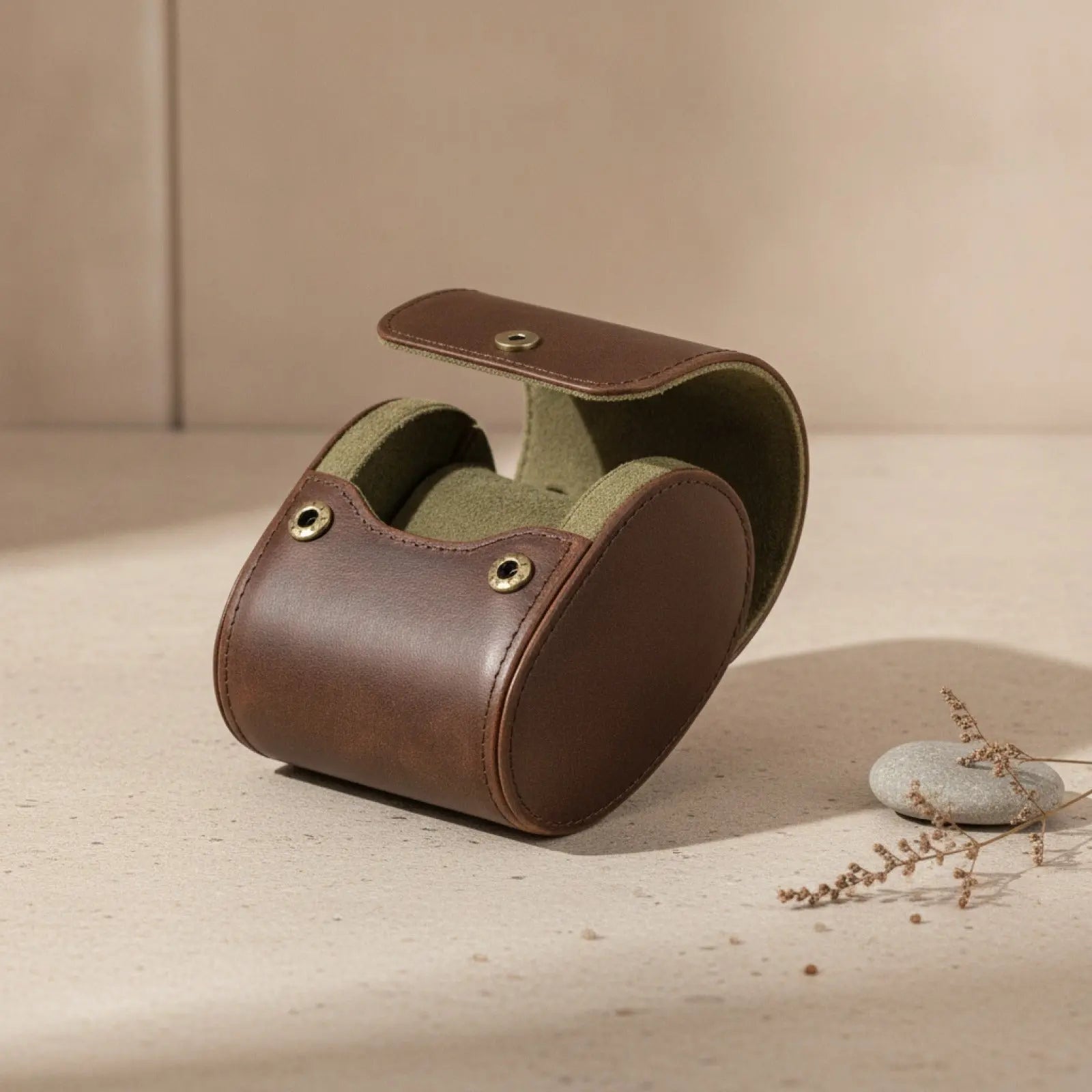 Etui à Montre de Voyage en Cuir 1 Emplacement