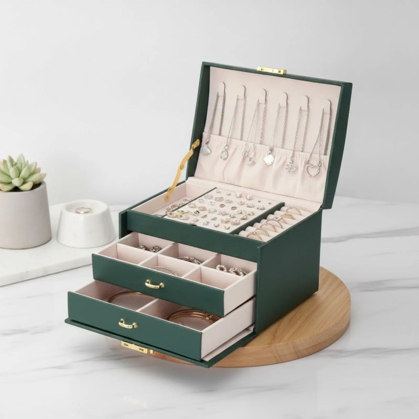 Boîte à Bijoux avec Tiroirs