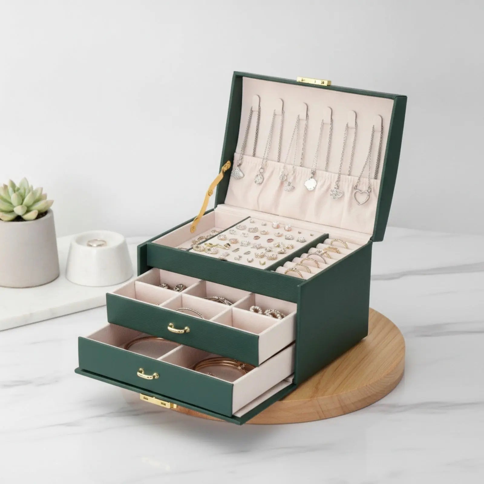 Boîte à Bijoux avec Tiroirs