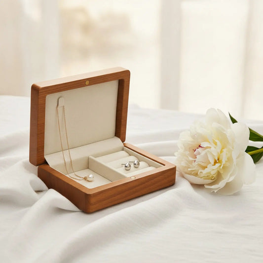 Coffret à Bijoux en Bois avec Intérieur Velours