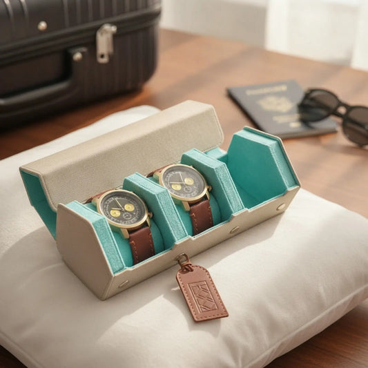Etui à Montre De Voyage en Cuir