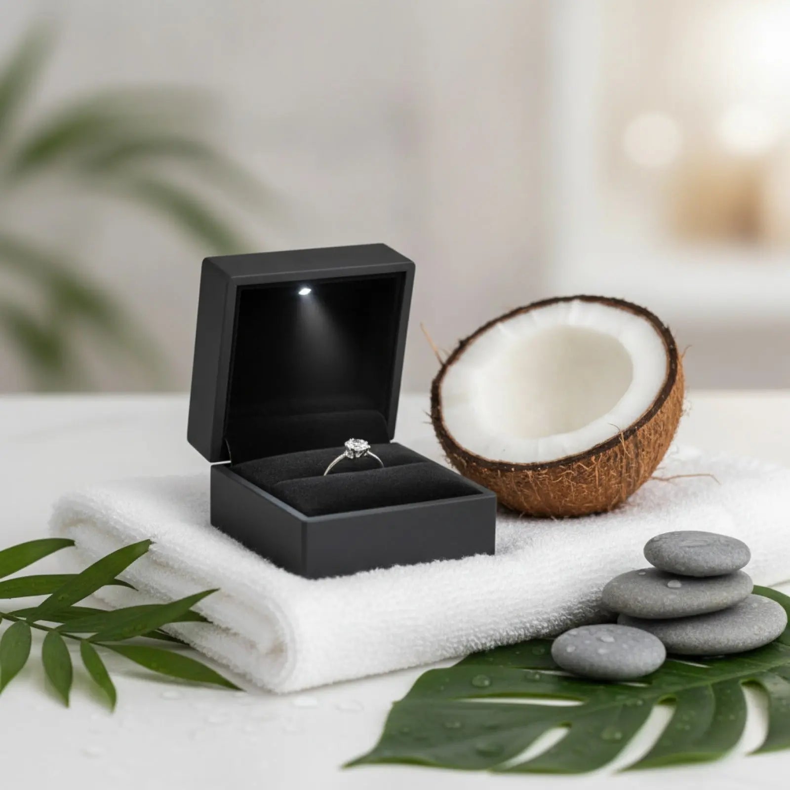 Boîte à Bague avec Led