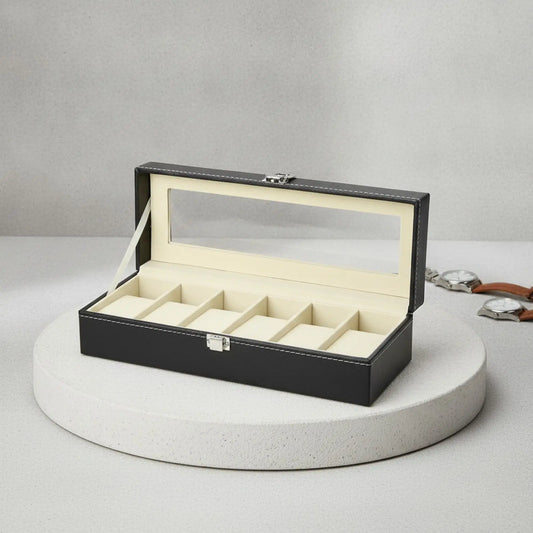 Boîte à Montre Design 6 Emplacements
