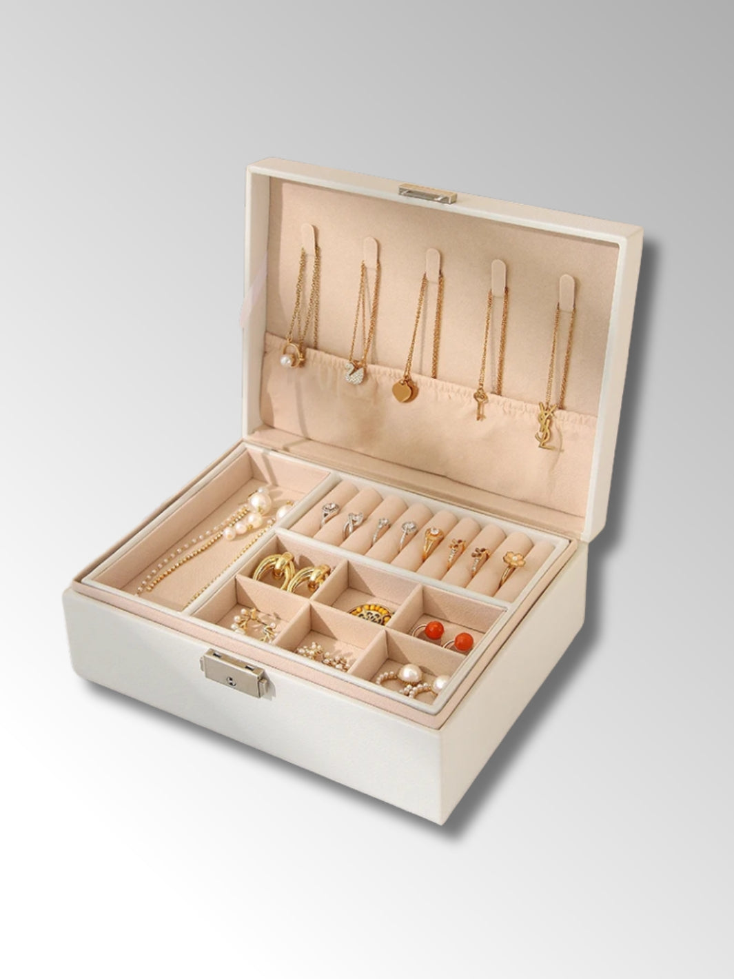 Coffret à Bijoux Élégant avec Compartiments