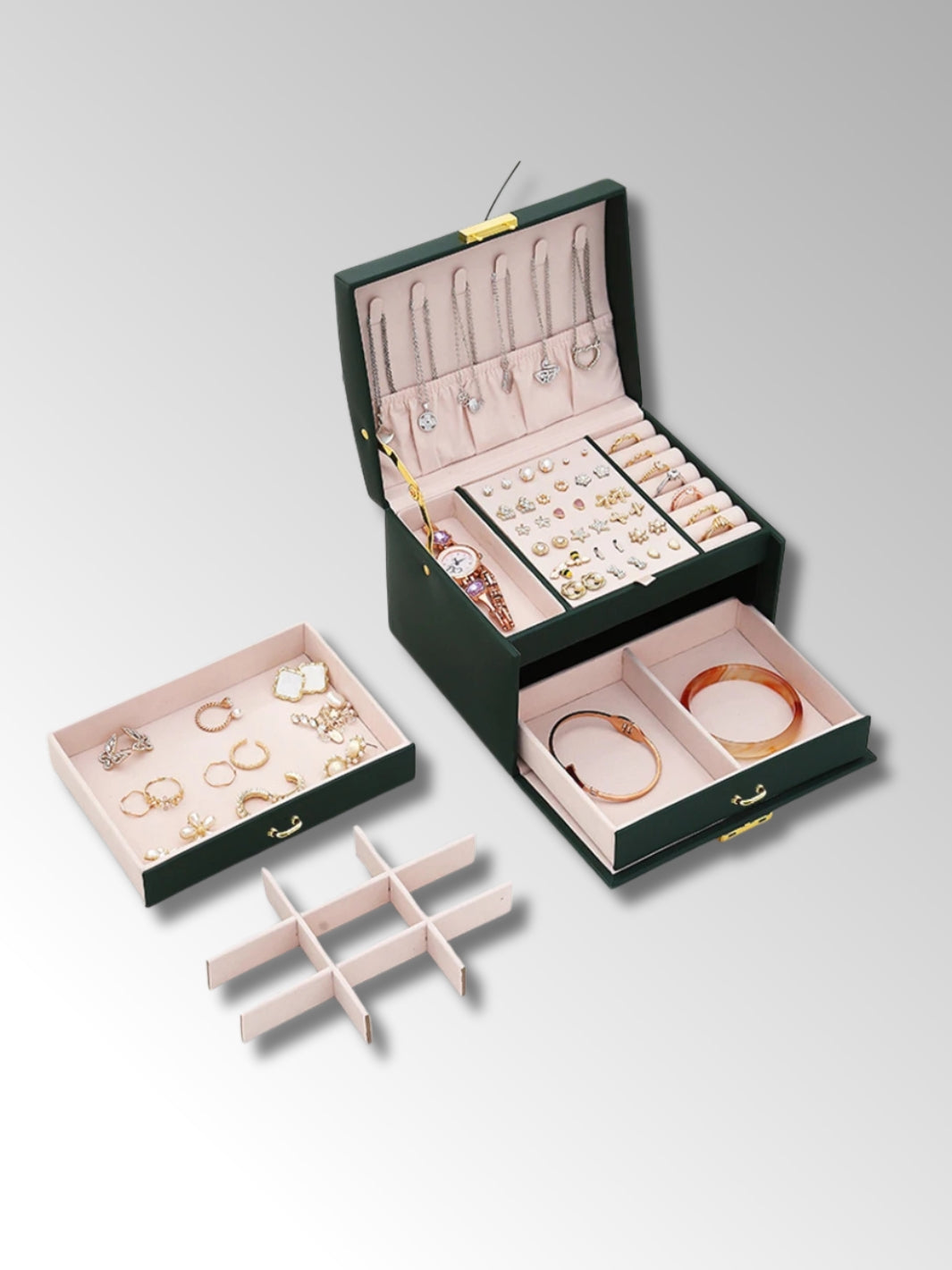 Boîte à Bijoux avec Tiroirs