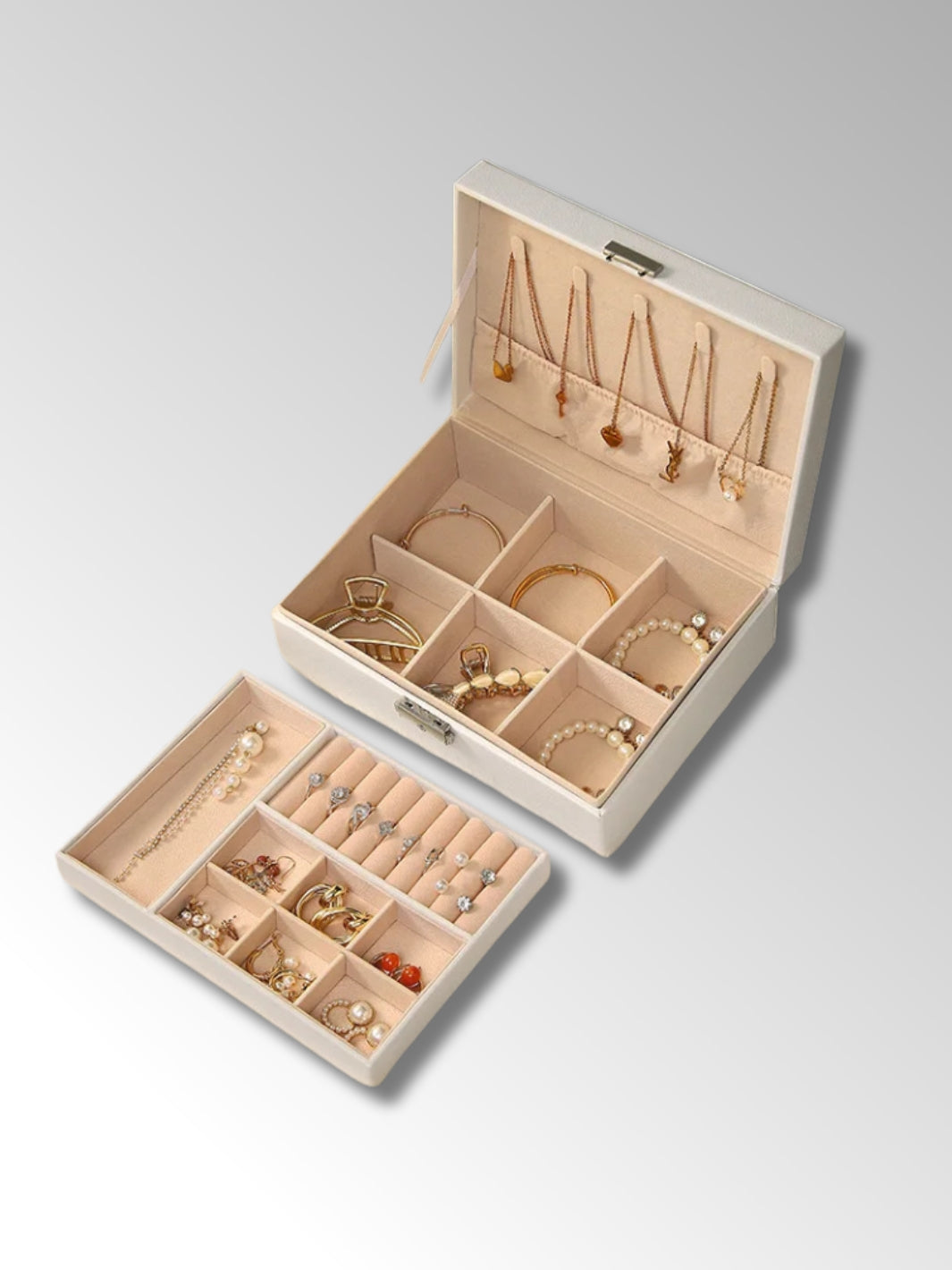 Coffret à Bijoux Élégant avec Compartiments
