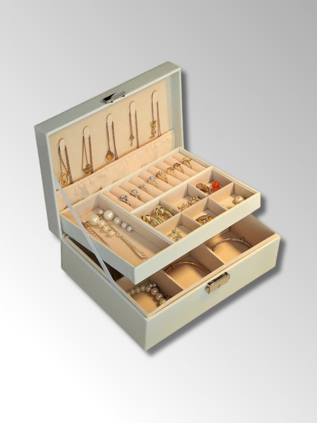 Coffret à Bijoux Élégant avec Compartiments