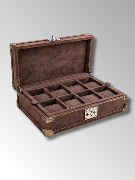 Boîte à Montre en Cuir Premium 8 Emplacements
