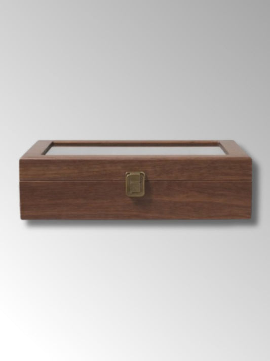 Boîte à Montre en Bois d'Acajou 10 Emplacements
