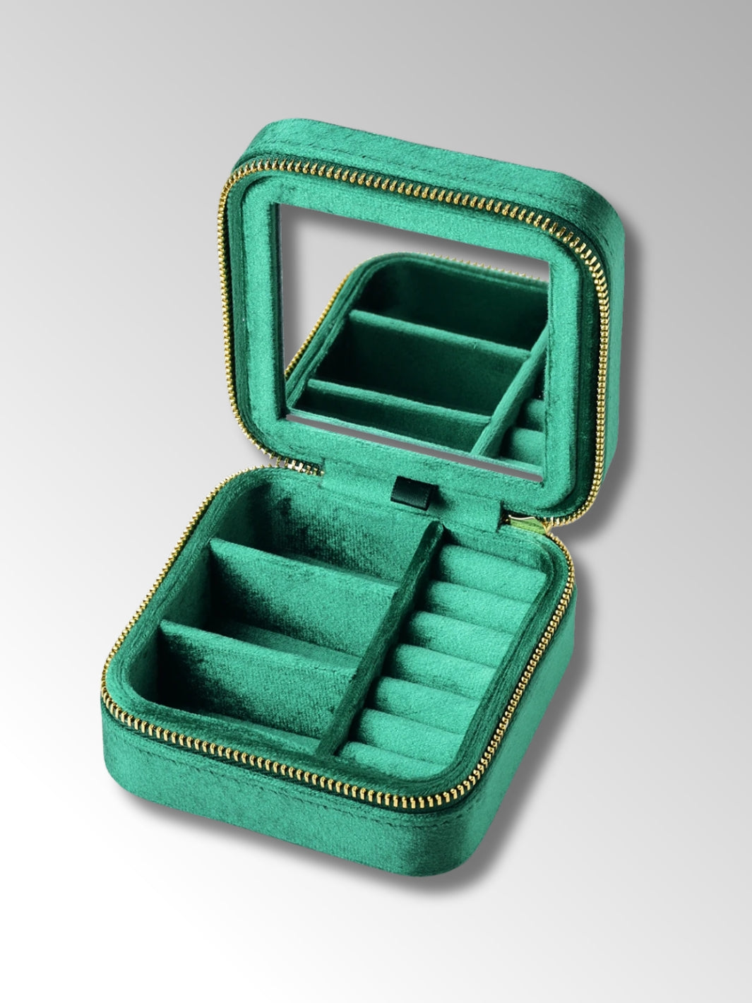 Boîte à Bijoux de Voyage avec Miroir