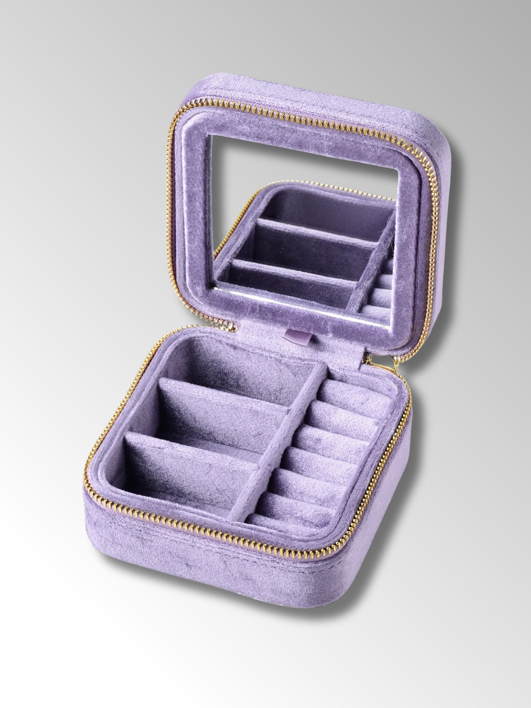 Boîte à Bijoux de Voyage avec Miroir