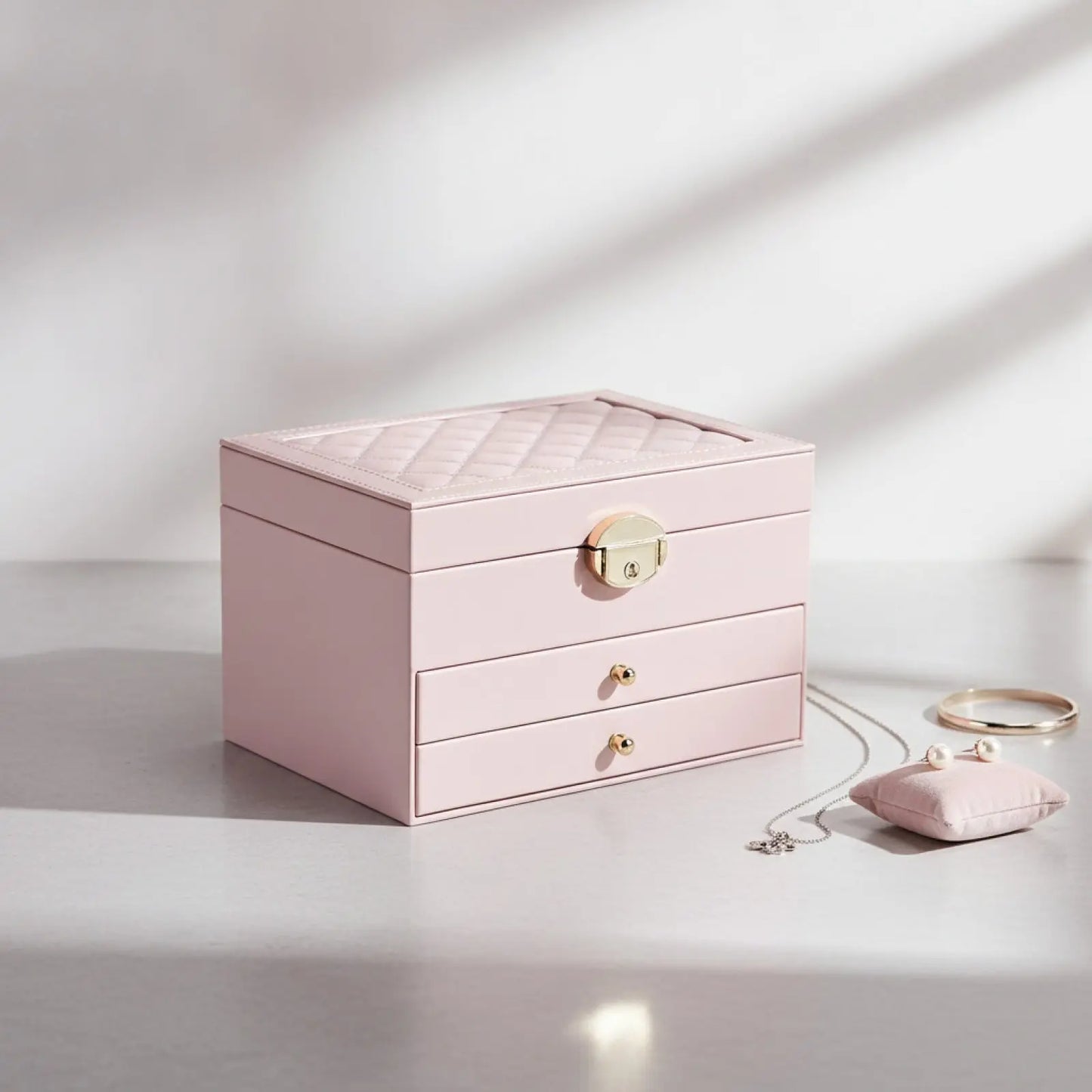 Coffret à Bijoux en Cuir