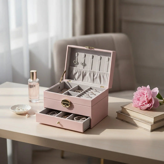 Coffret à Bijoux en Cuir