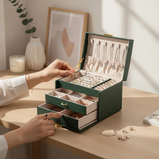 Boîte à Bijoux avec Tiroirs