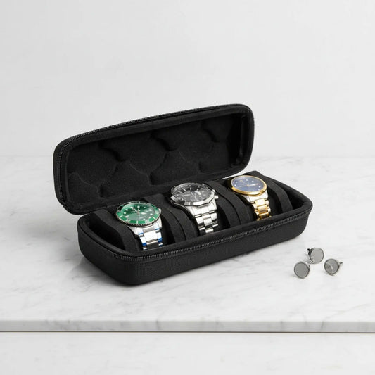 Etui de Voyage a Montre 3 Emplacements