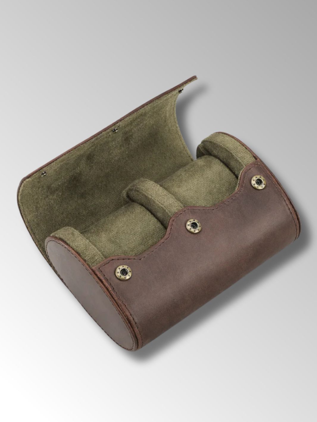Etui à Montre de Voyage en Cuir 2 Emplacements