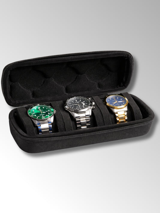Etui de Voyage a Montre 3 Emplacements