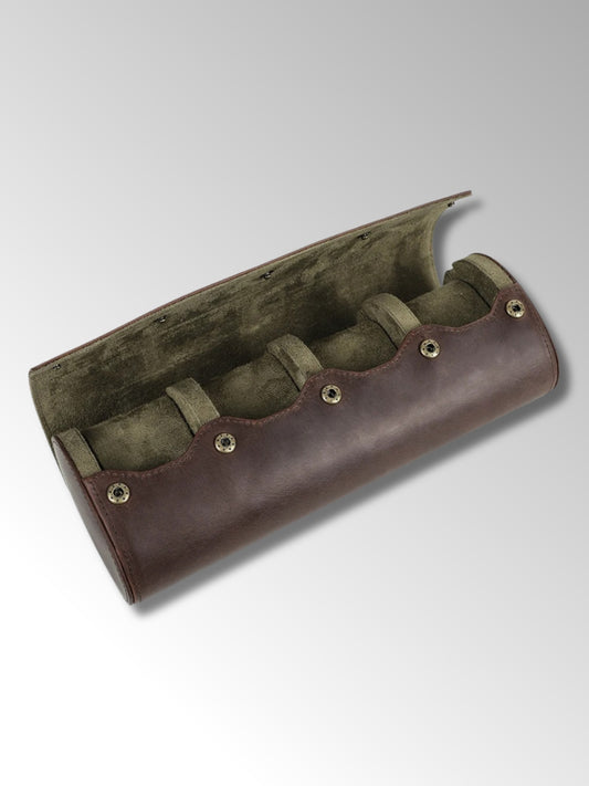 Etui à Montre de Voyage en Cuir 4 Emplacements