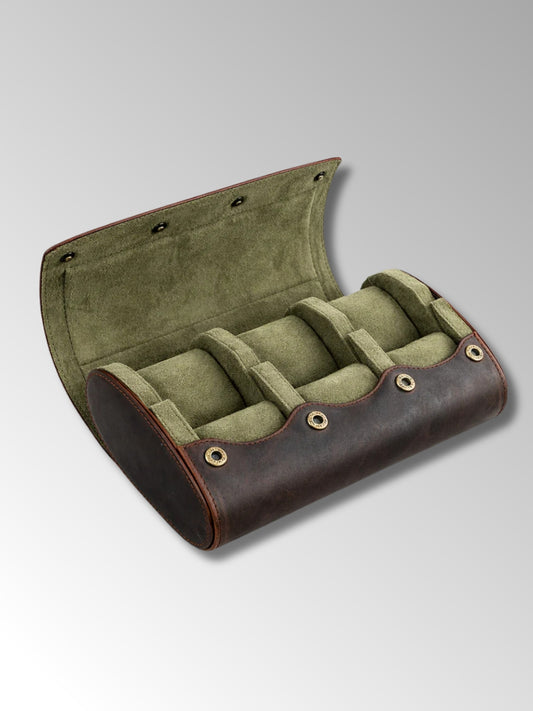 Etui à Montre de Voyage en Cuir 6 Emplacements