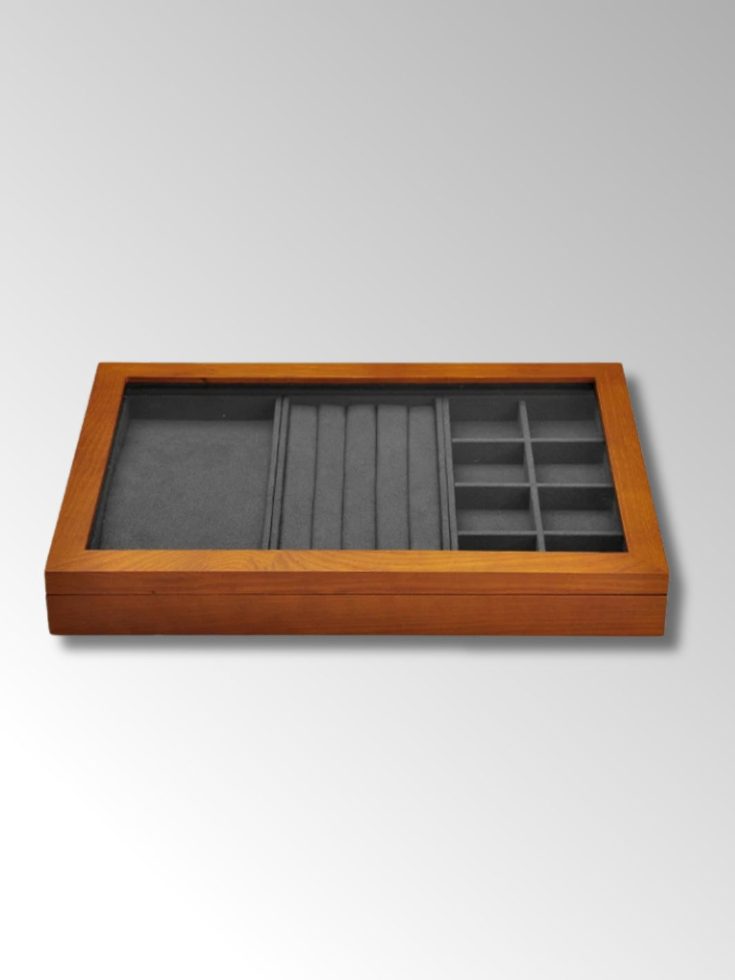 Coffret à Bijoux en Bois et Velours avec Compartiments
